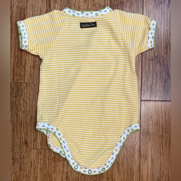 Matilda Jane baby girl matching set, size 18-24months Yellow stripe. 1172 - Picture 7 of 8